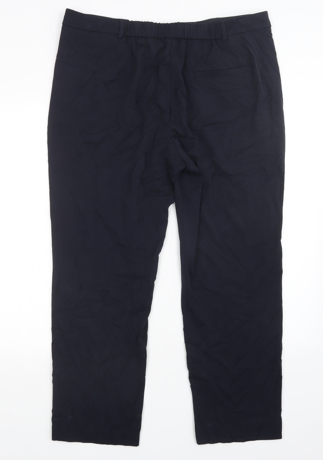 M&S Womens Blue   Trousers  Size 18 L27 in