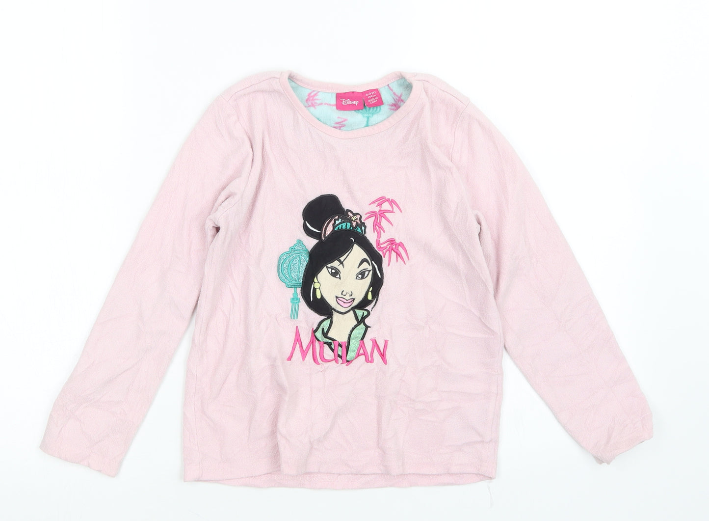 Primark Girls Pink   Top Pyjama Top Size 8-9 Years  - Mulan