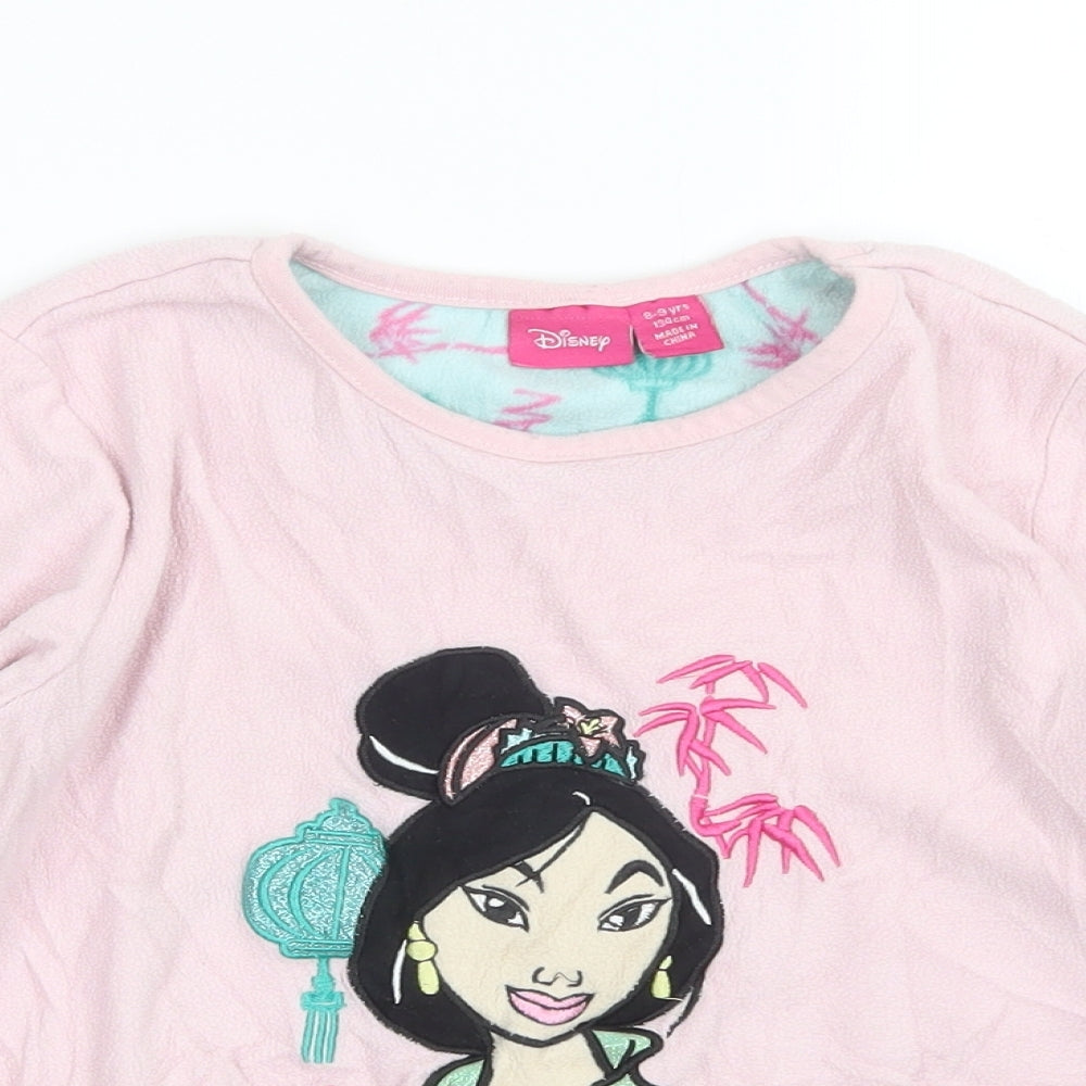 Primark Girls Pink   Top Pyjama Top Size 8-9 Years  - Mulan