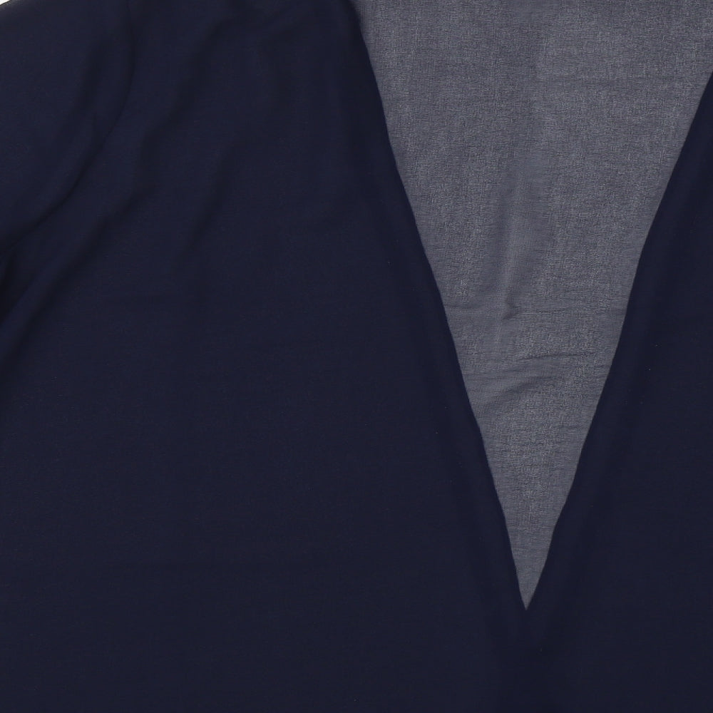 Nightingales Womens Blue   Overcoat Blazer Size 26  - Sequin detail