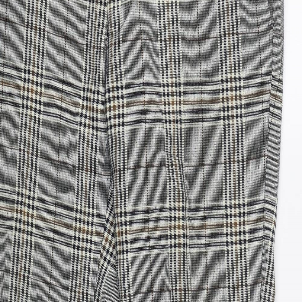 Topman Mens Grey Check  Trousers  Size 32 L28 in