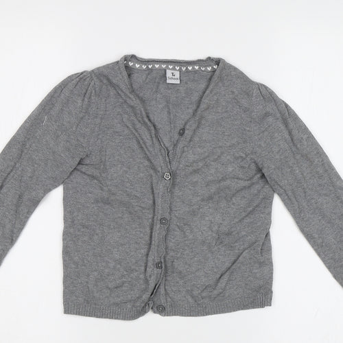 TU Girls Grey   Cardigan Jumper Size 6 Years