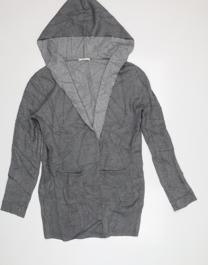 TU Womens Grey   Overcoat Coatigan Size M