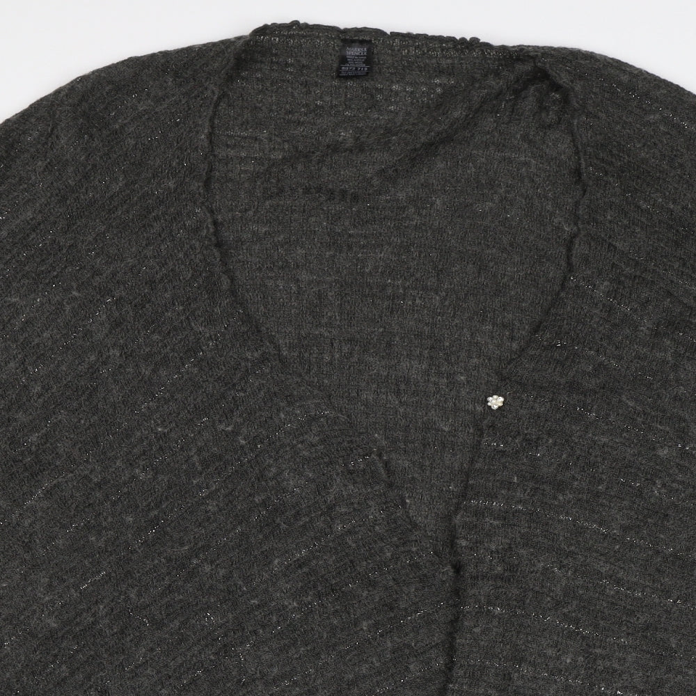 M&S Womens Grey   Overcoat Poncho One Size