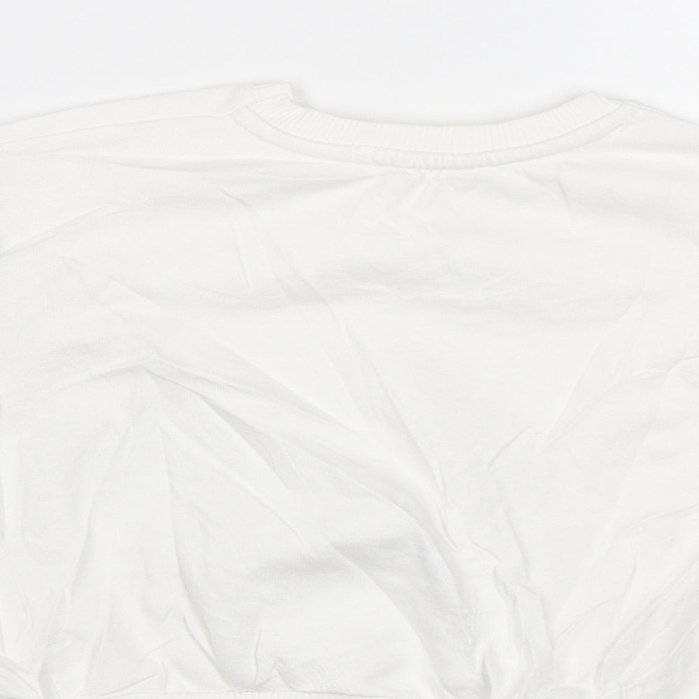 River Island Girls White   Pullover Sweatshirt Size 2-3 Years  - Heart