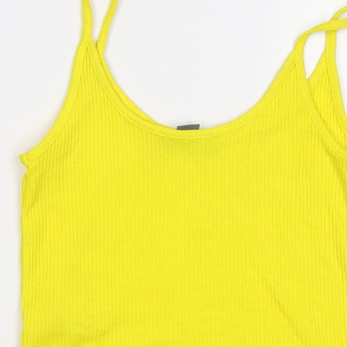 Primark Womens Yellow   Cropped Tank Size XS