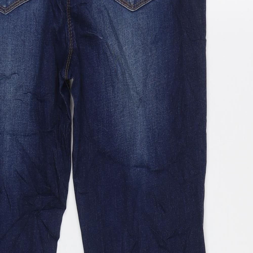 Preworn Womens Blue   Straight Jeans Size 14 L29 in