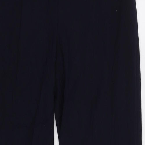 M&S Womens Blue   Dress Pants Trousers Size 10 L28 in