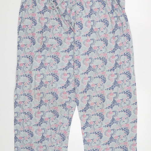Primark Womens Blue Floral   Pyjama Pants Size XL