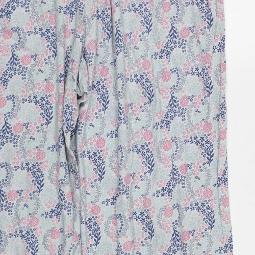 Primark Womens Blue Floral   Pyjama Pants Size XL