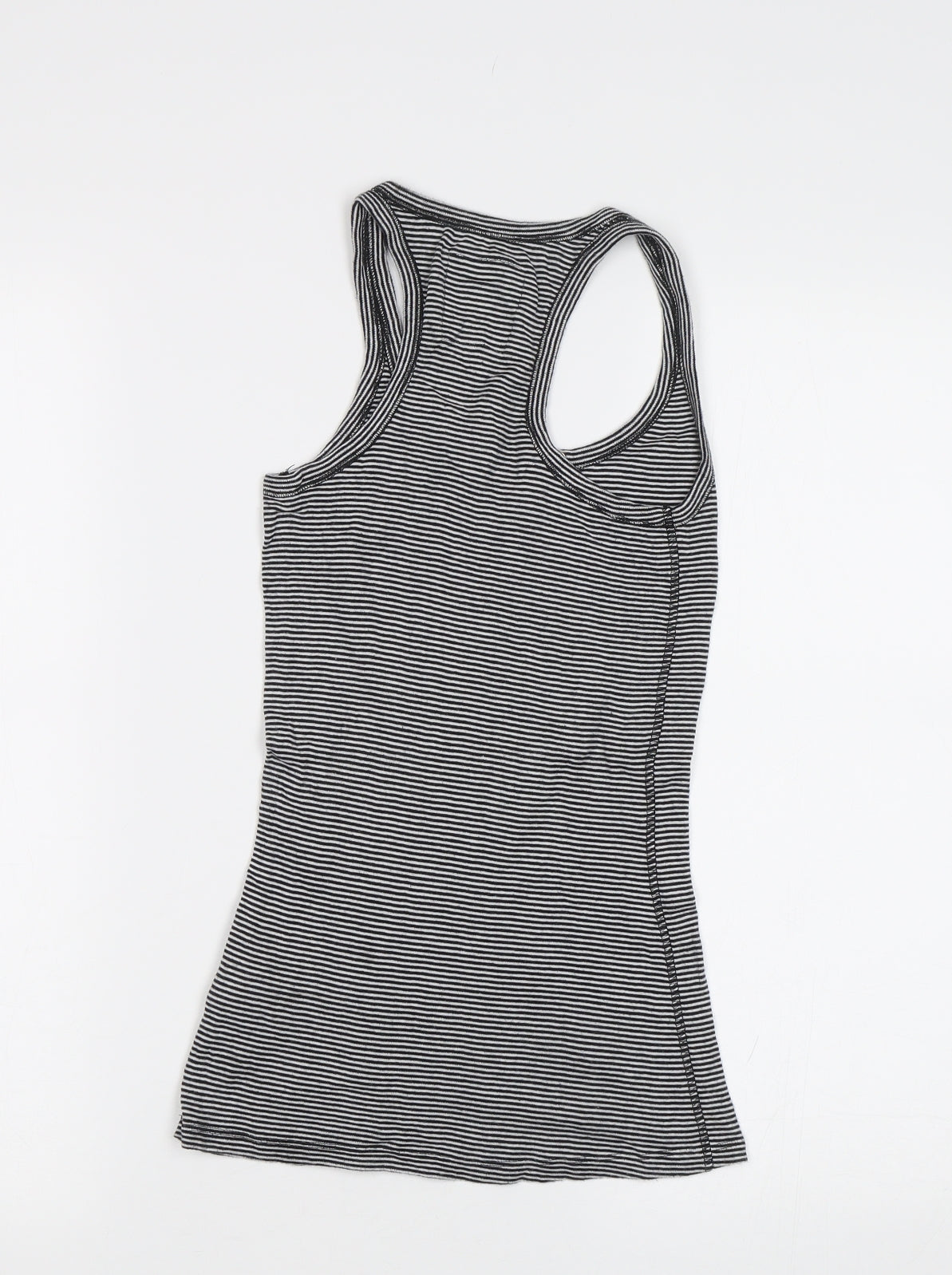 Chelsea Girl Womens Blue Striped  Basic Tank Size S