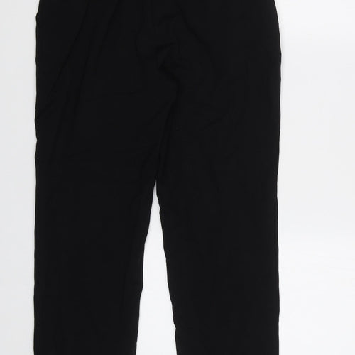 M&S Womens Black   Trousers  Size 10 L25 in