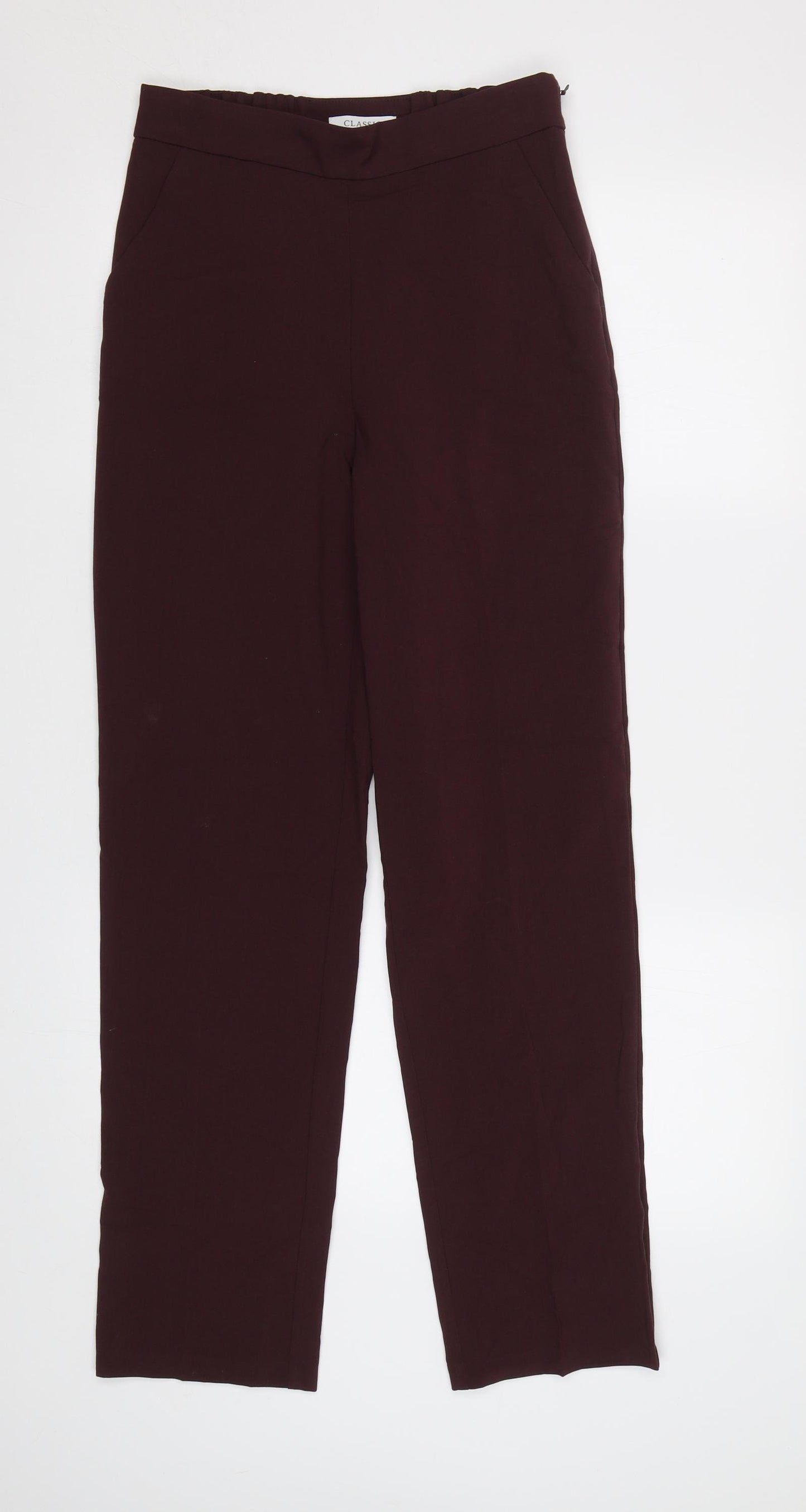 M&S Womens Brown   Trousers  Size 8 L31 in