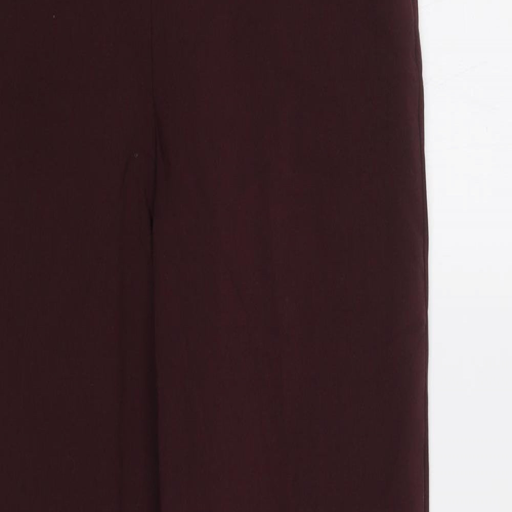 M&S Womens Brown   Trousers  Size 8 L31 in