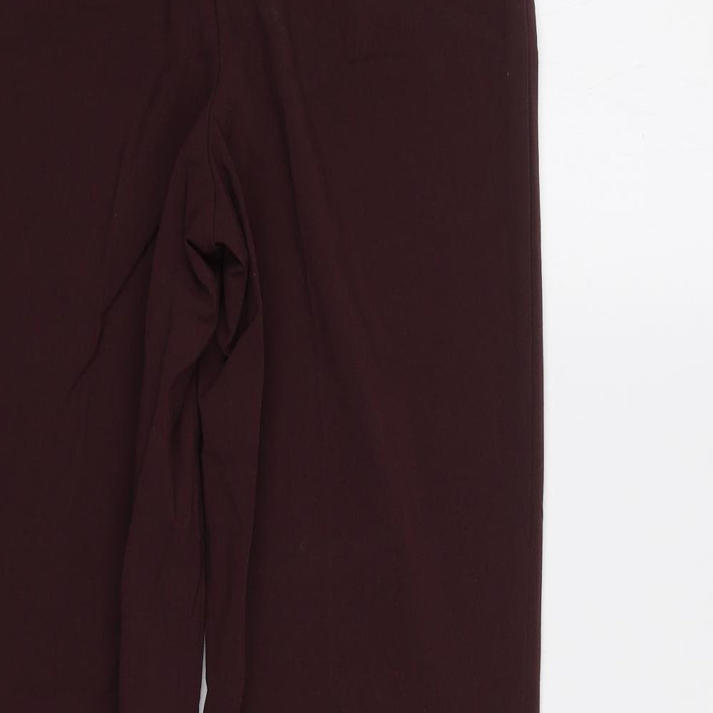 M&S Womens Brown   Trousers  Size 8 L31 in
