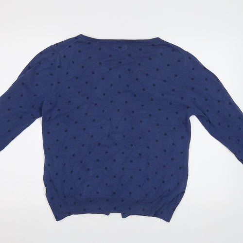 Howies Womens Blue Polka Dot  Cardigan Jumper Size L