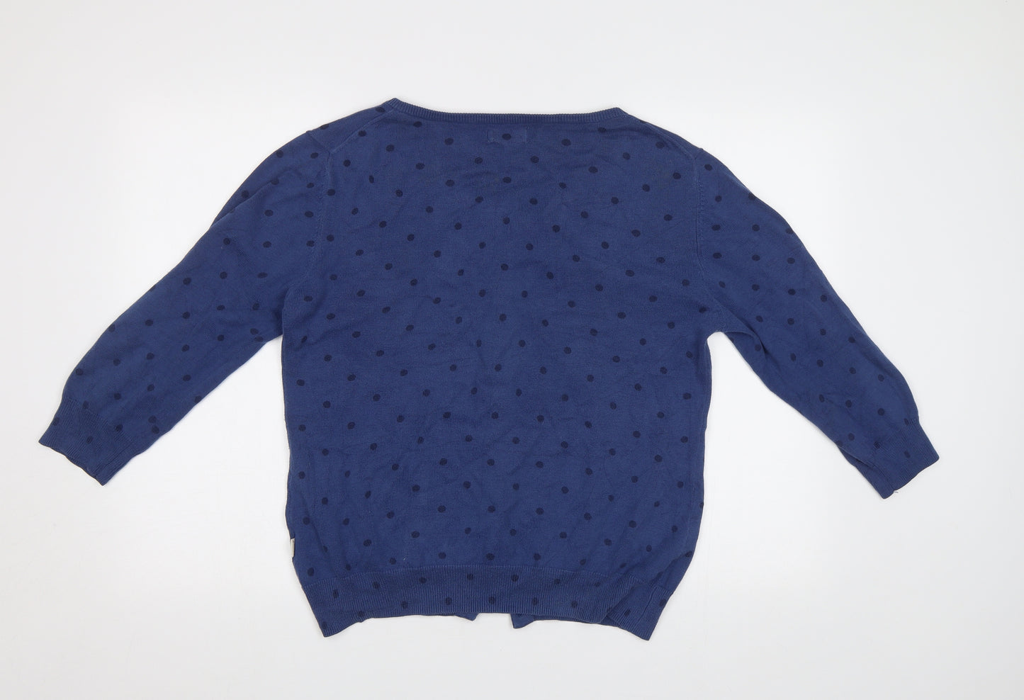 Howies Womens Blue Polka Dot  Cardigan Jumper Size L