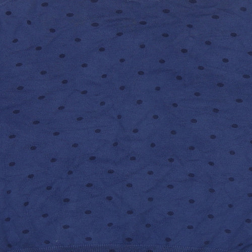 Howies Womens Blue Polka Dot  Cardigan Jumper Size L