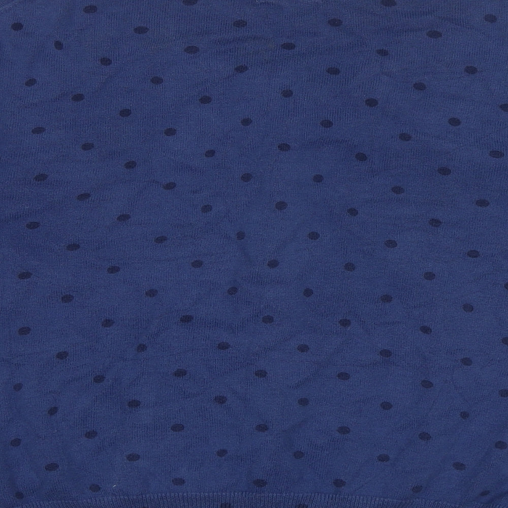 Howies Womens Blue Polka Dot  Cardigan Jumper Size L
