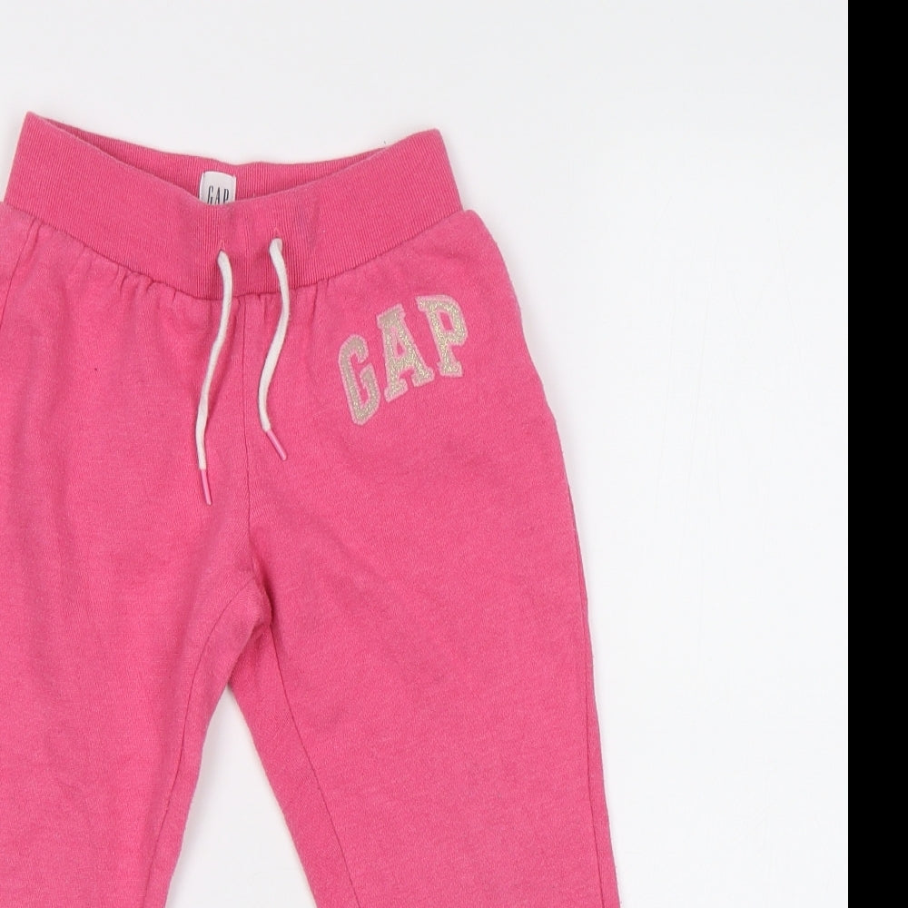 Gap Girls Pink   Jogger Trousers Size 4-5 Years