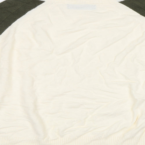 M&S Womens Ivory   Pullover Jumper Size M