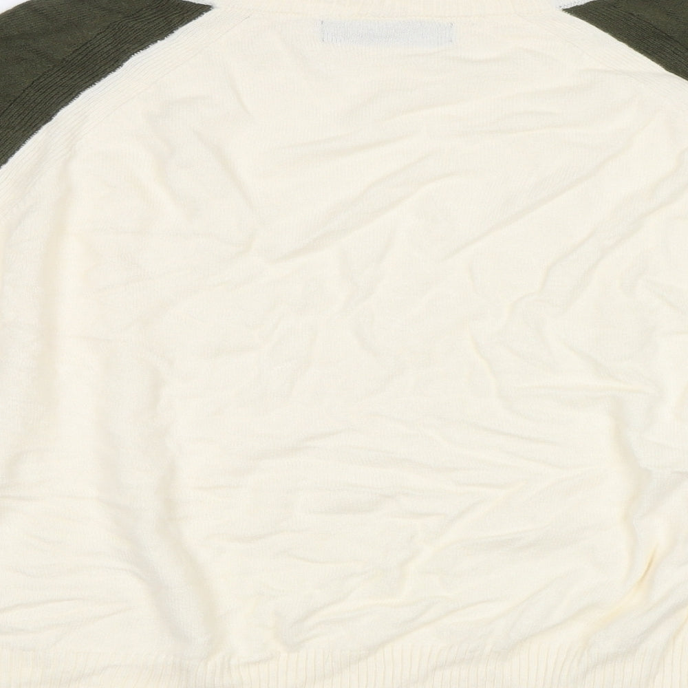 M&S Womens Ivory   Pullover Jumper Size M