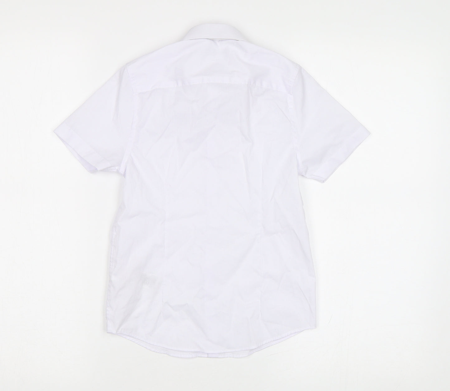 M&S Boys White   Basic Button-Up Size 7-8 Years