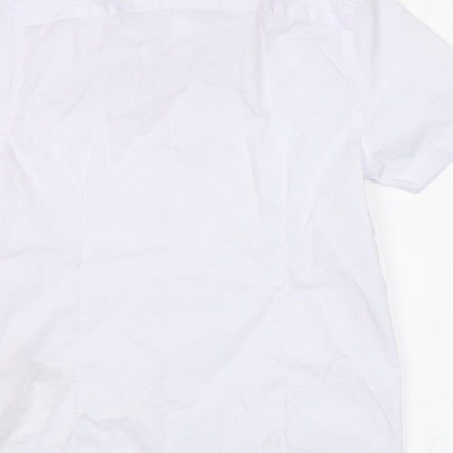 M&S Boys White   Basic Button-Up Size 7-8 Years
