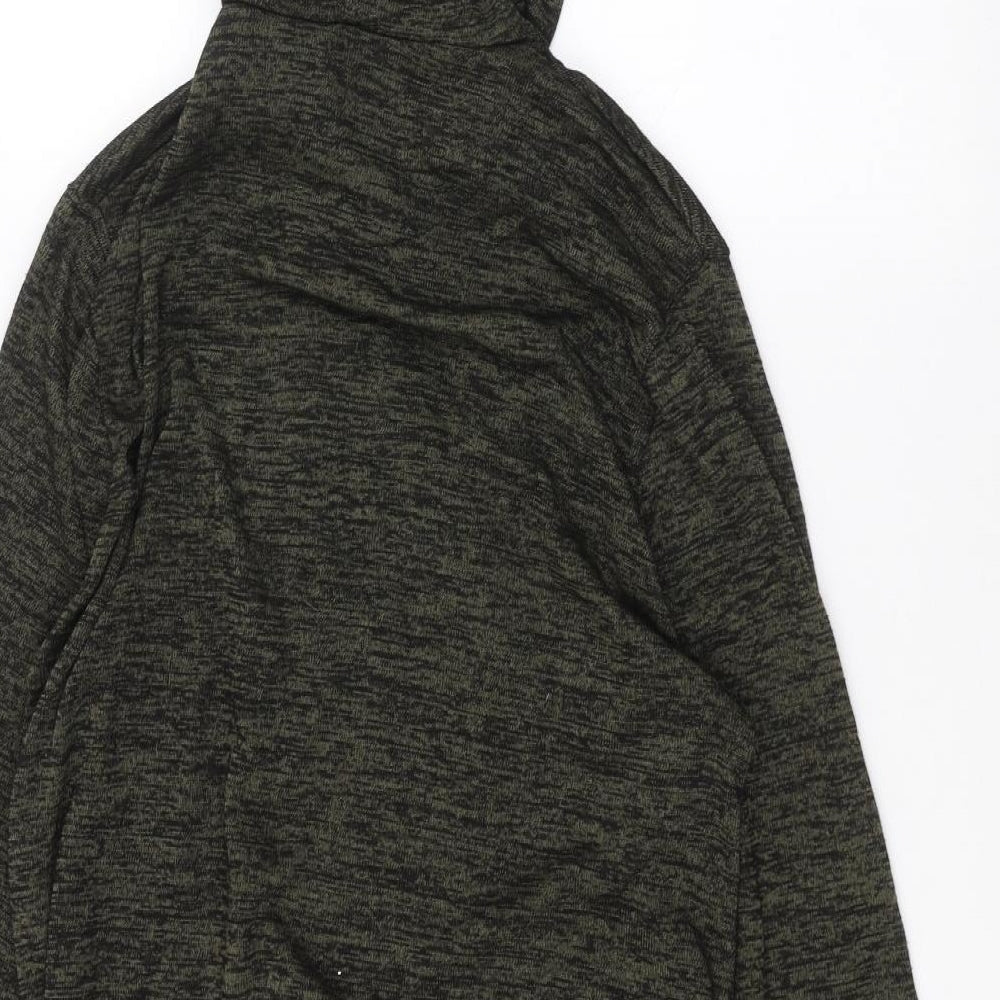 River Island Womens Green   Cardigan Hoodie Size M