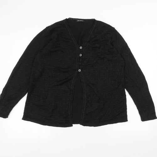 Berkertex Womens Black   Cardigan Jumper Size 14