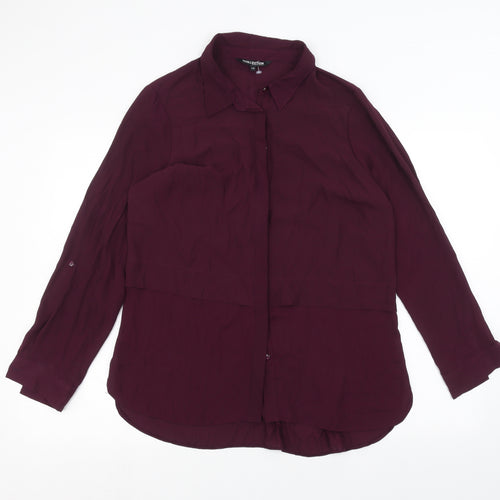 Debinhams Womens Purple   Basic Button-Up Size 14