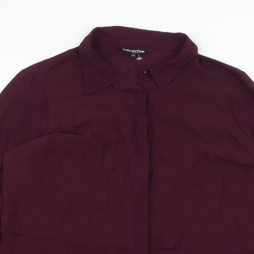 Debinhams Womens Purple   Basic Button-Up Size 14