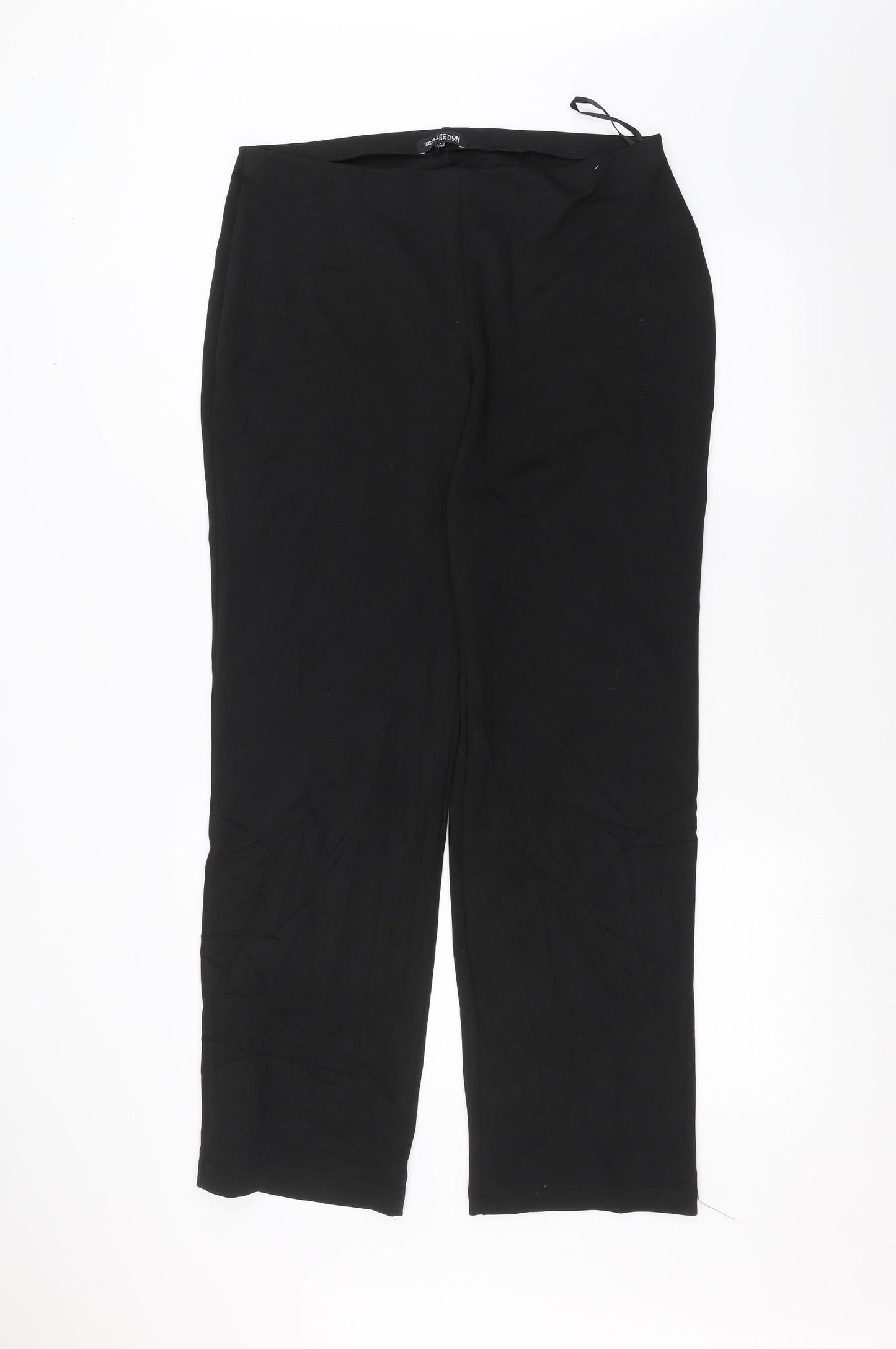 Debinhams Womens Black   Trousers  Size 16 L28 in