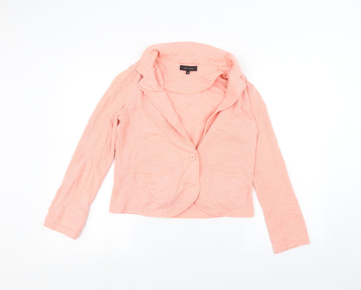 New Look Womens Pink Jacket Size 10