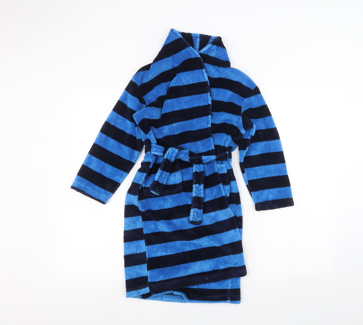 Kangaroo Boys Blue Striped   Robe Size 7-8 Years