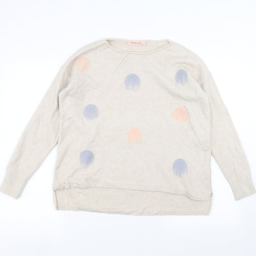 goodluck Womens Beige   Pullover Jumper Size M