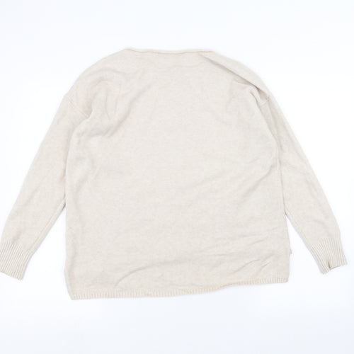goodluck Womens Beige   Pullover Jumper Size M