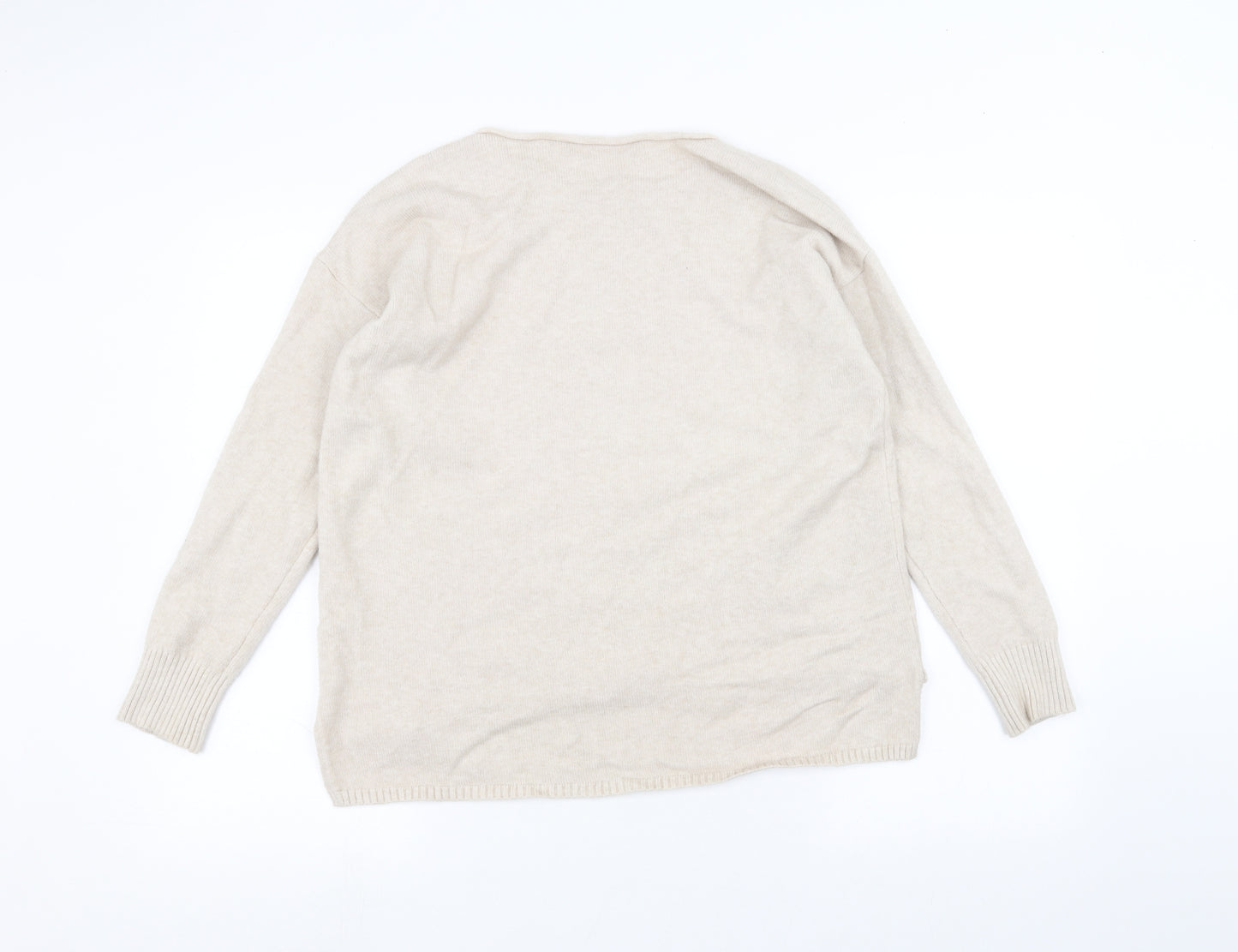 goodluck Womens Beige   Pullover Jumper Size M