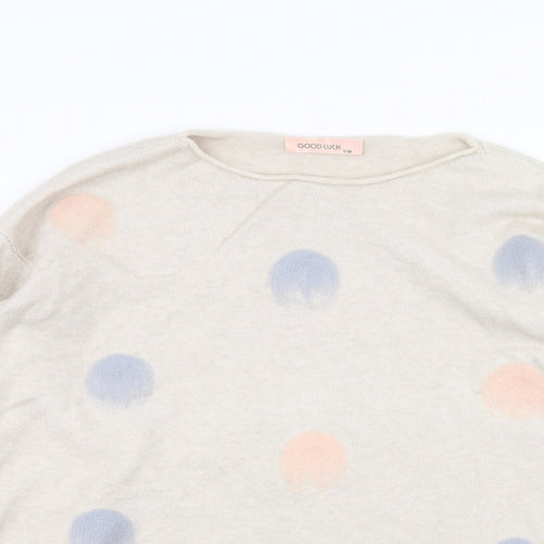 goodluck Womens Beige   Pullover Jumper Size M