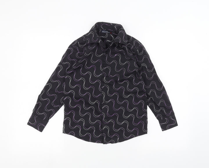 BHS Girls Black   Basic Button-Up Size 7-8 Years