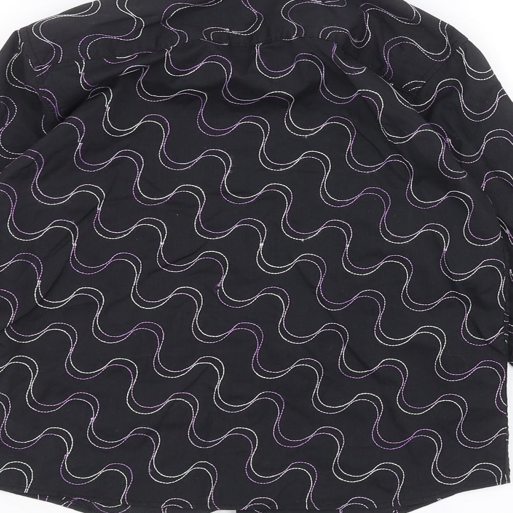 BHS Girls Black   Basic Button-Up Size 7-8 Years