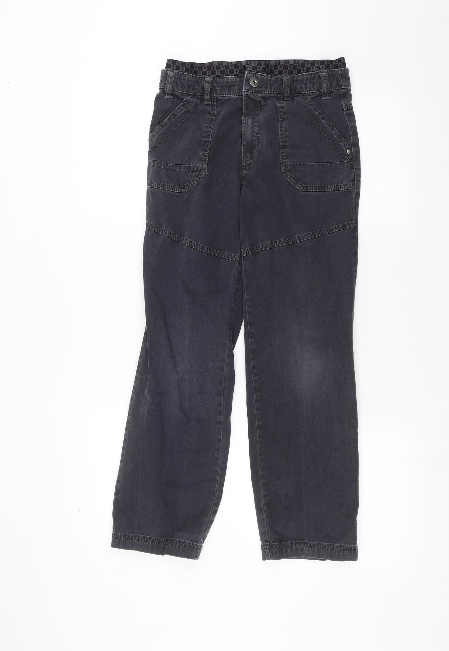 F&F Boys Black   Straight Jeans Size 11-12 Years