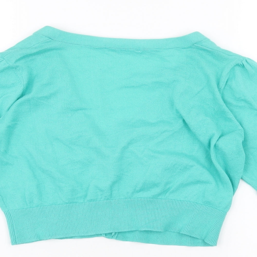 Marks and Spencer Womens Blue   Cardigan Jumper Size 14