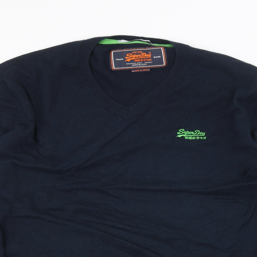 Superdry Mens Blue    T-Shirt Size XL