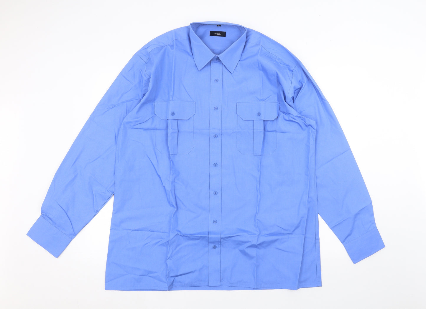 Disley Mens Blue    Dress Shirt Size 16.5