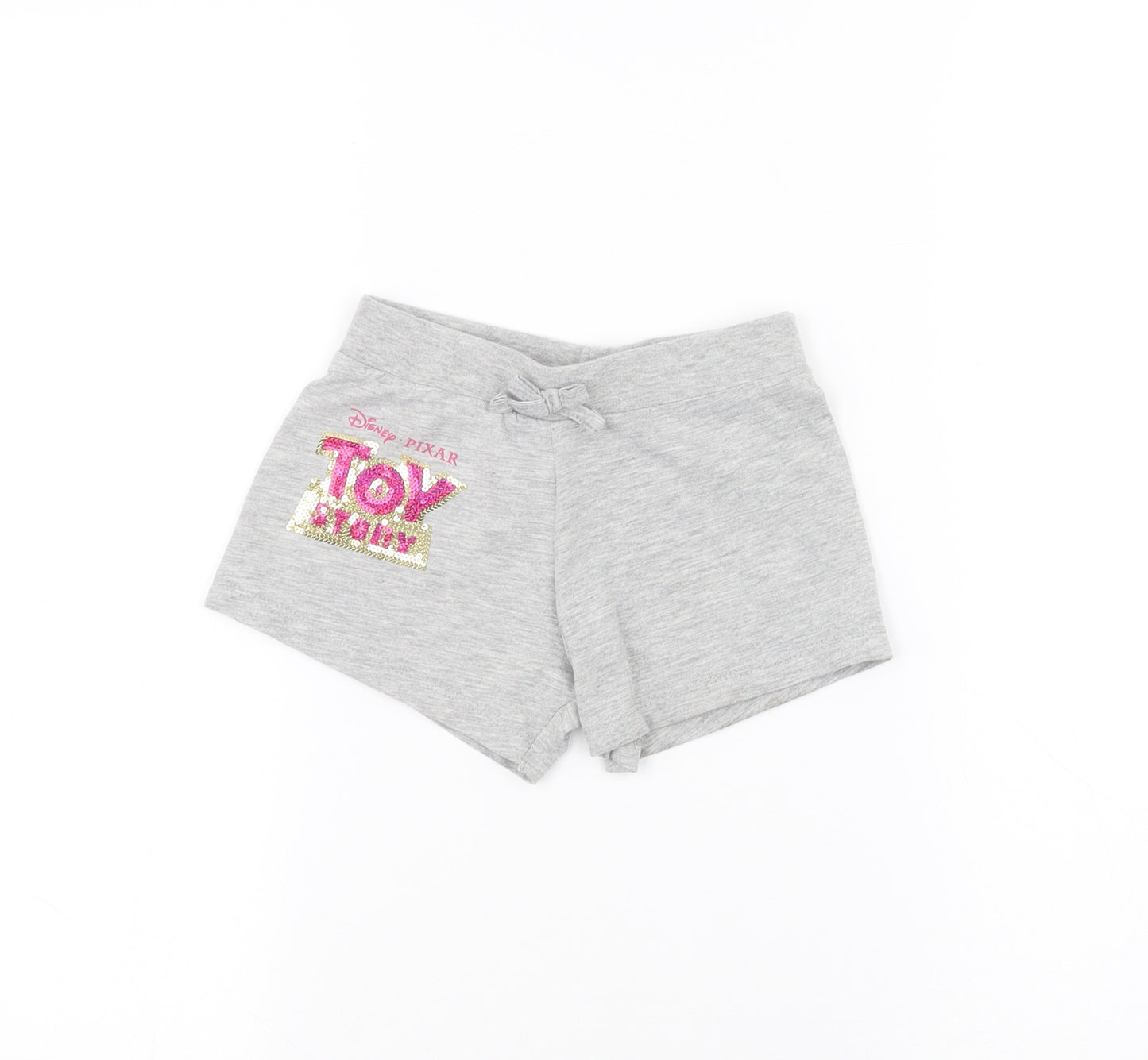 Disney Girls Grey   Sweat Shorts Size 3-4 Years - toy story