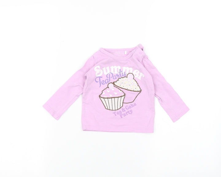 Preworn Baby Purple   Basic T-Shirt Size 0-3 Months