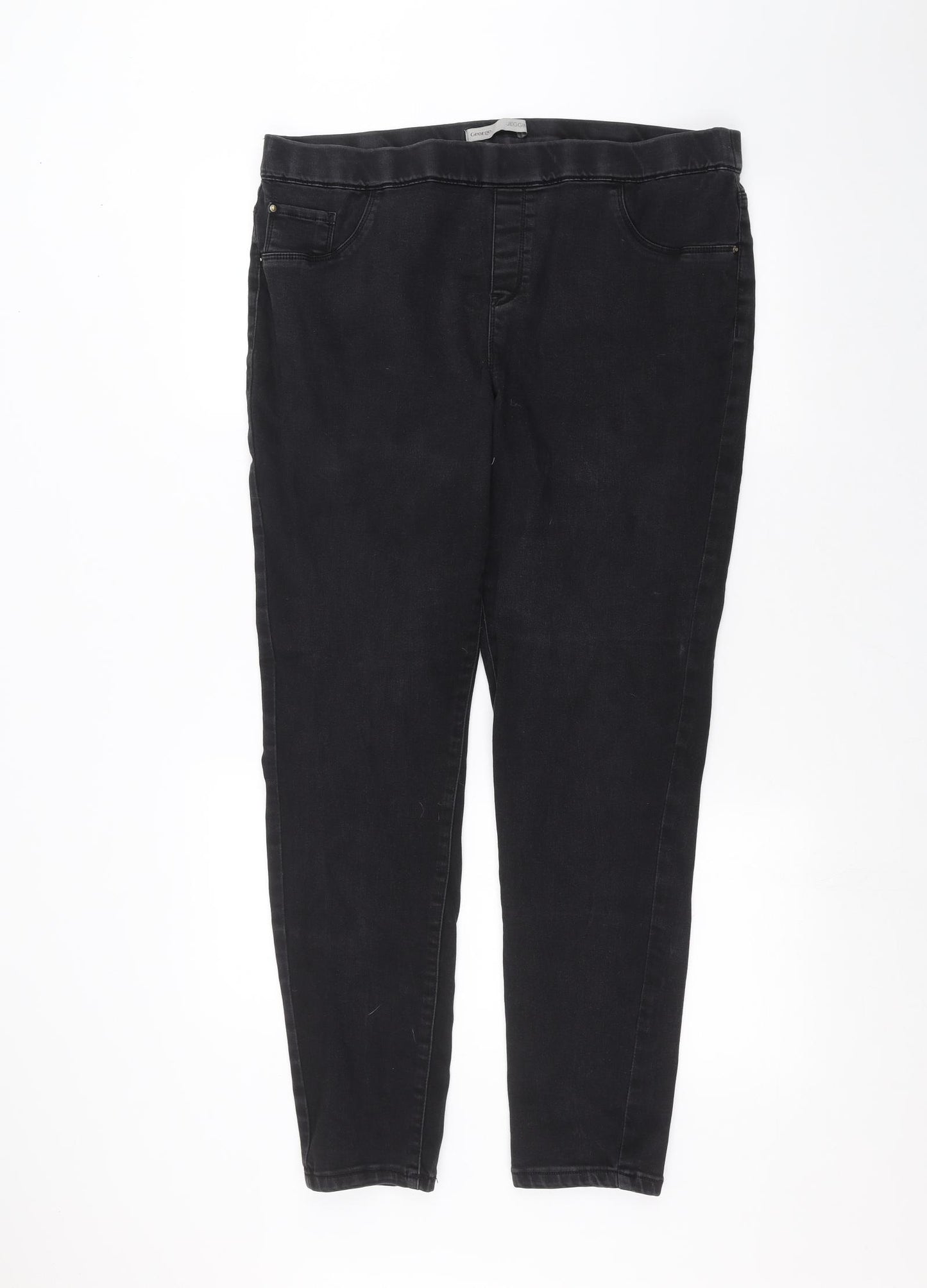 George Womens Black   Jegging Jeans Size 18 L28 in