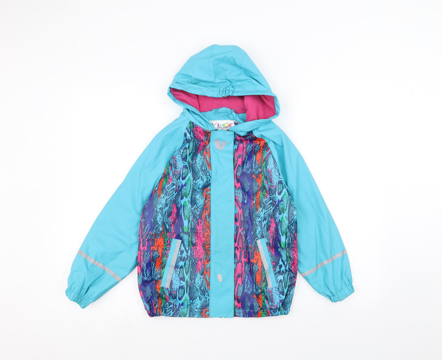 Lupliu Girls Blue   Rain Coat Coat Size 7-8 Years