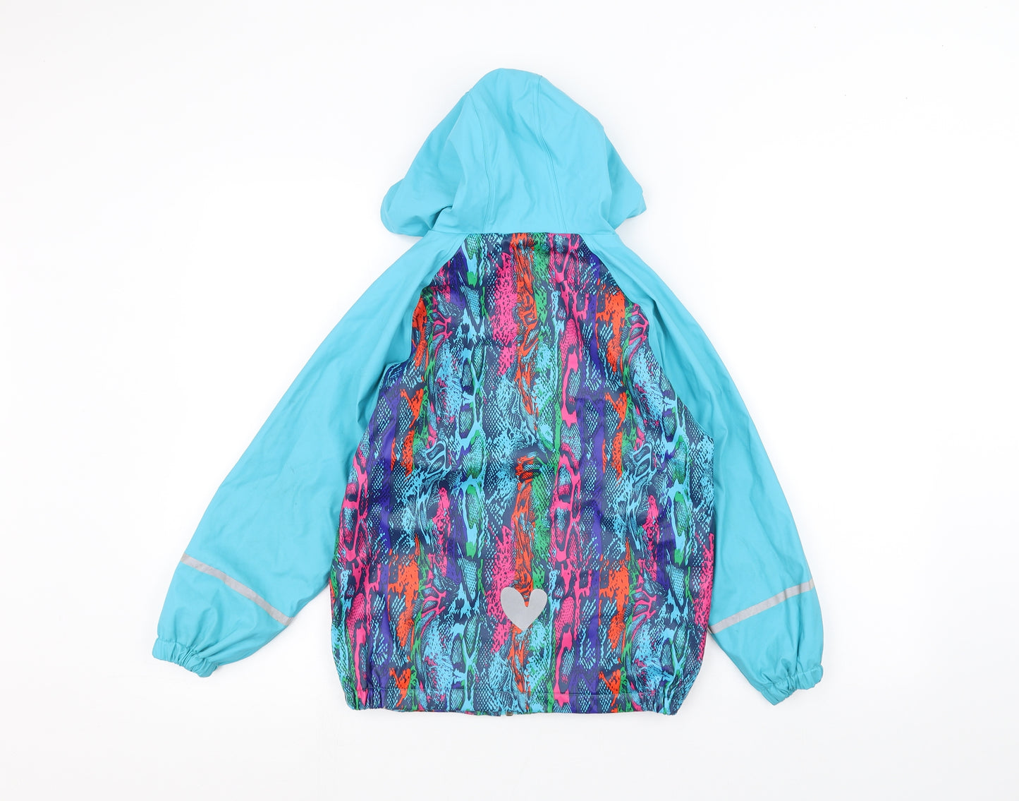 Lupliu Girls Blue   Rain Coat Coat Size 7-8 Years